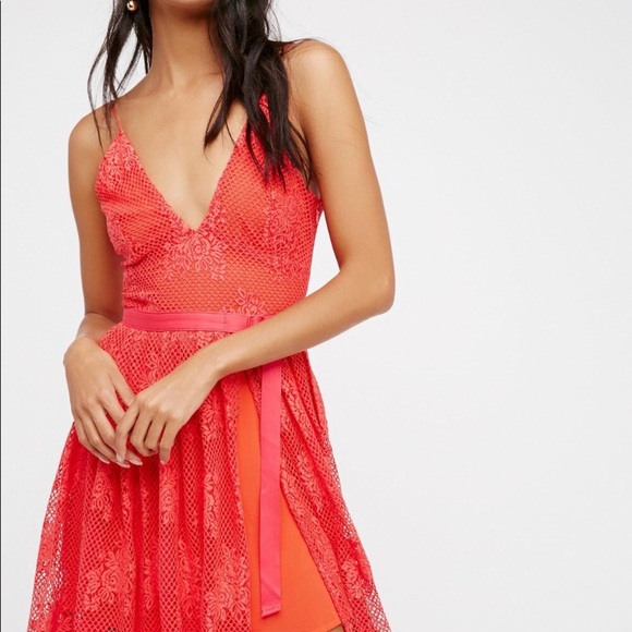 PRICE ⤵️Free People Match Point Lace Midi Dress - Picture 3 of 8